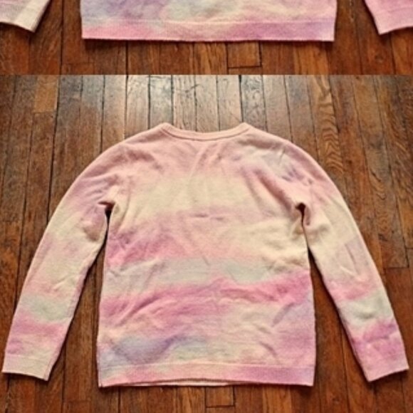 Wool-Rabbit Hair Blend Sweater in Pretty Pastel Colors Gradients - Picture 2 of 6